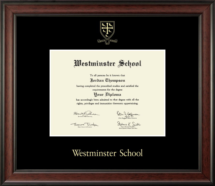 Gold Embossed Studio Diploma Frame