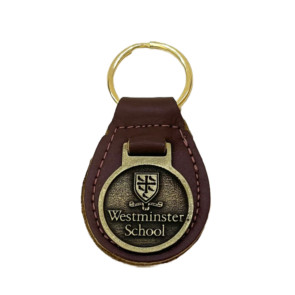 Leather & Brass Keychain