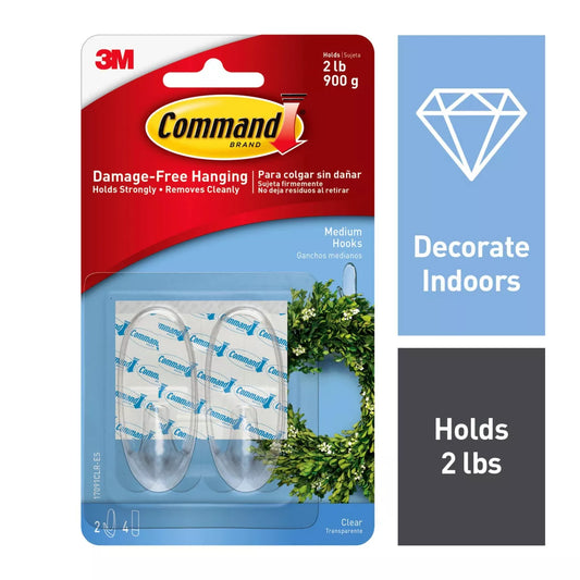 Command Small Clear Hooks