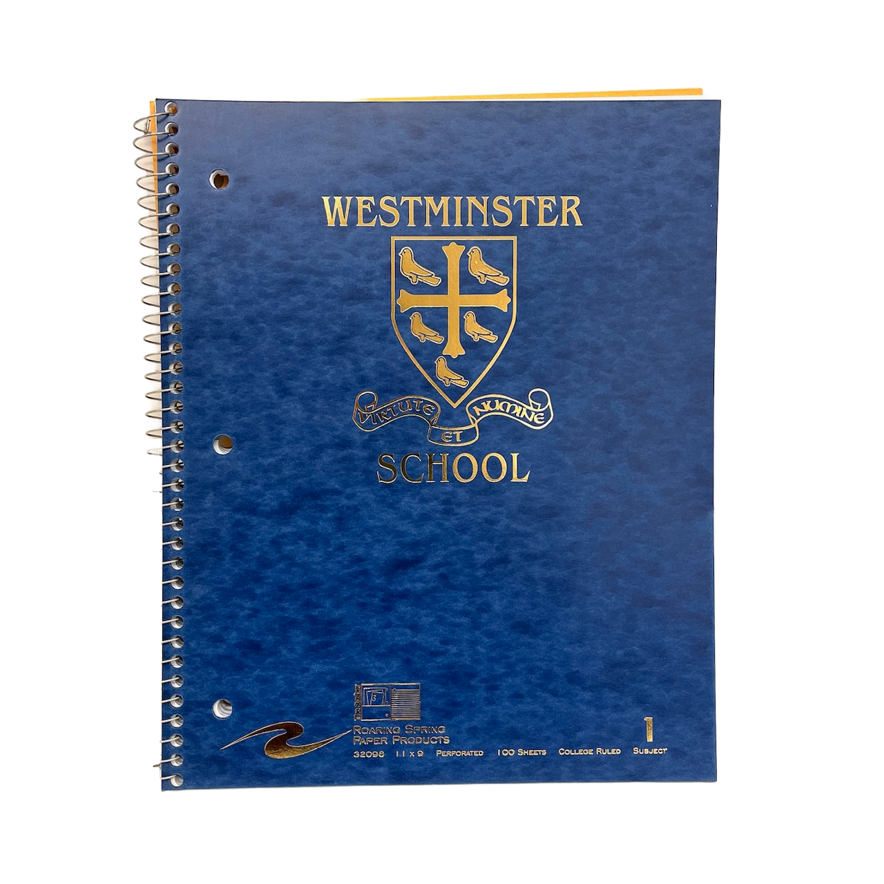 Westminster Notebook 1 subject