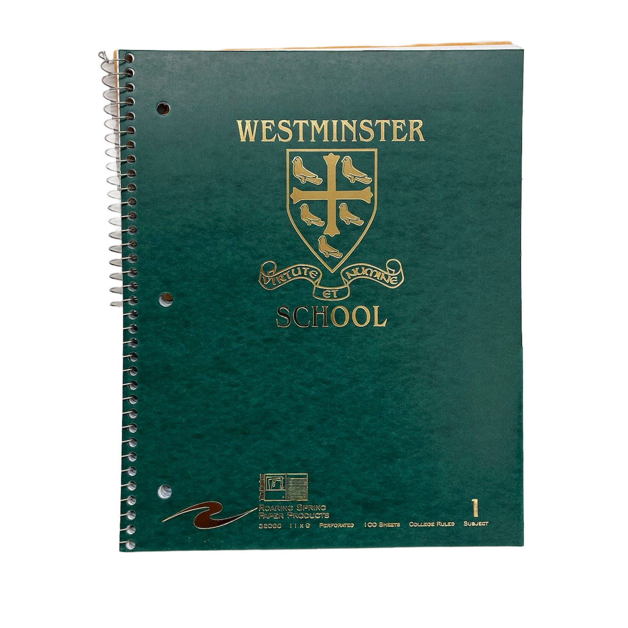 Westminster Notebook 1 subject