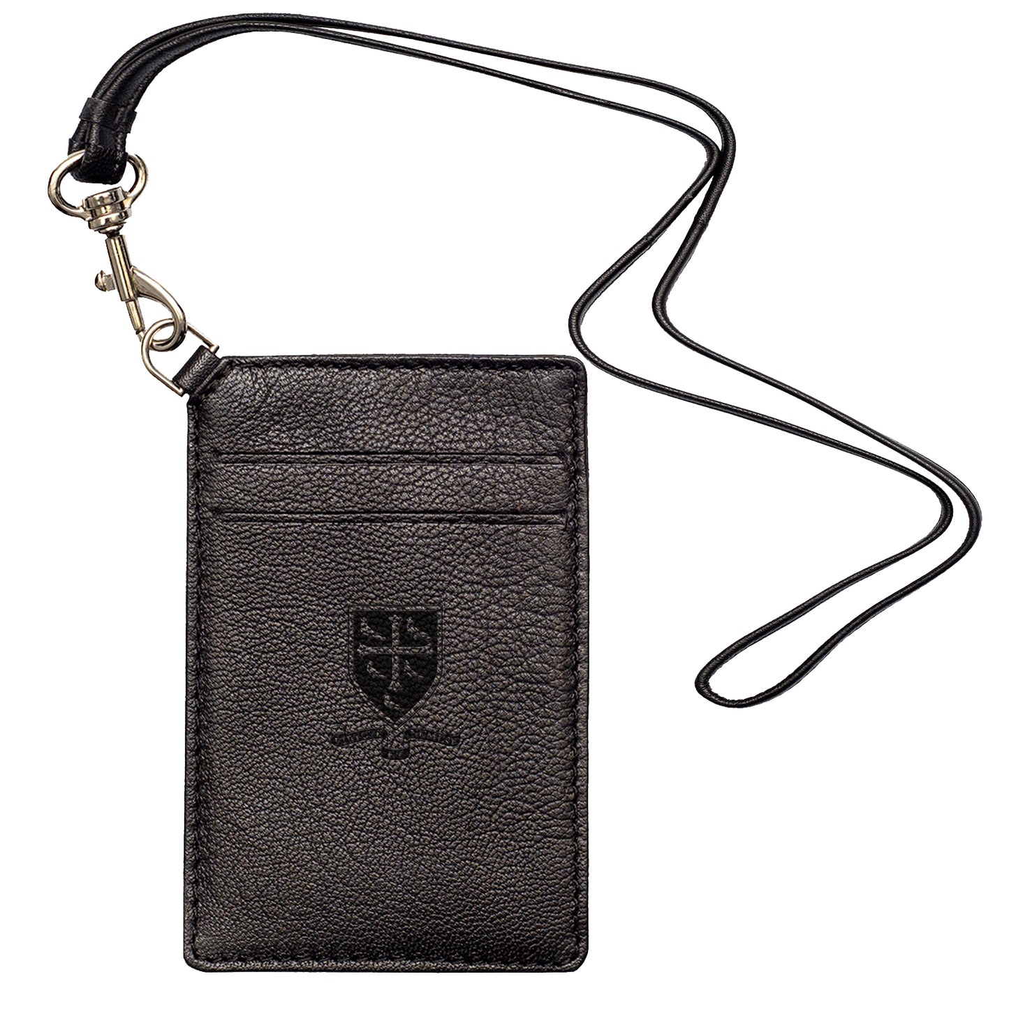 Leather Lanyard ID Holder