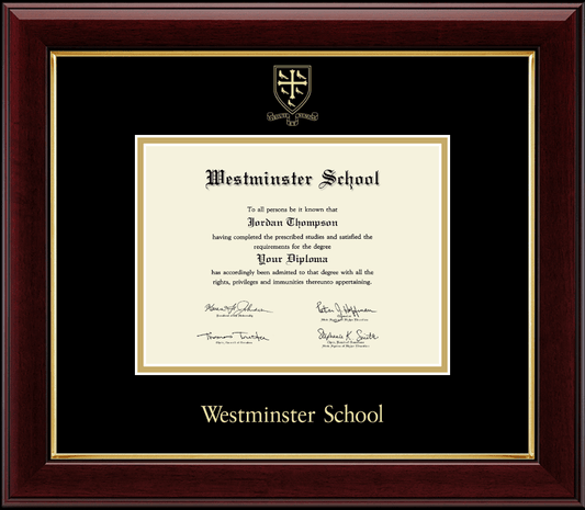 Gold Embossed Gallery Diploma Frame