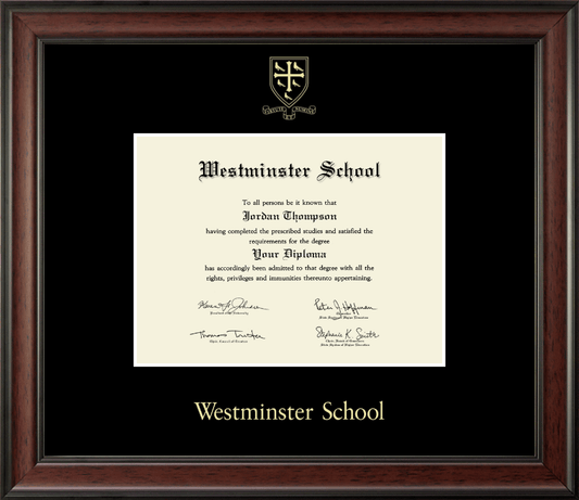 Gold Embossed Studio Diploma Frame