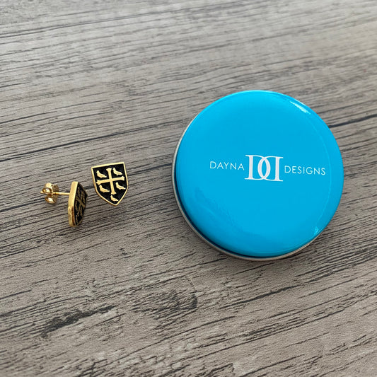 Dayna Designs Shield Earrings